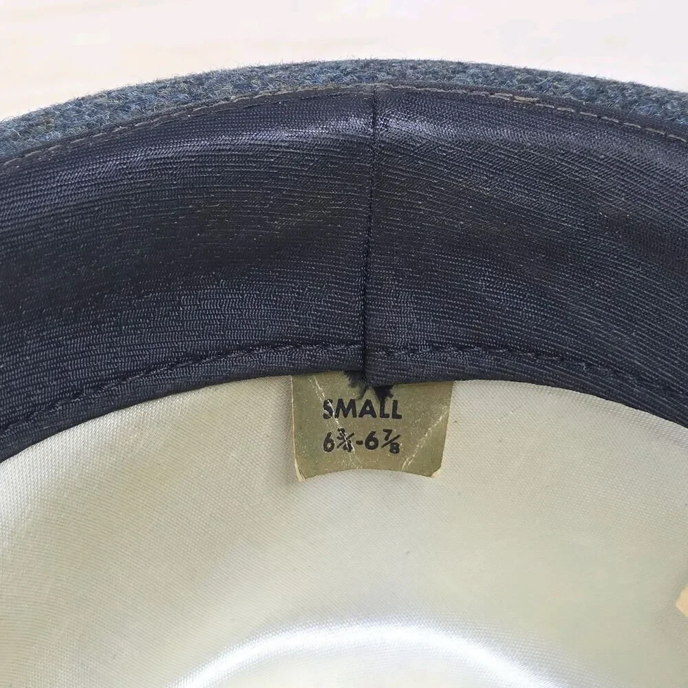 Vintage Tweed Wool Towncraft Fedora‎ Hat Gray Size Small 6 3/4 - 6 7/8